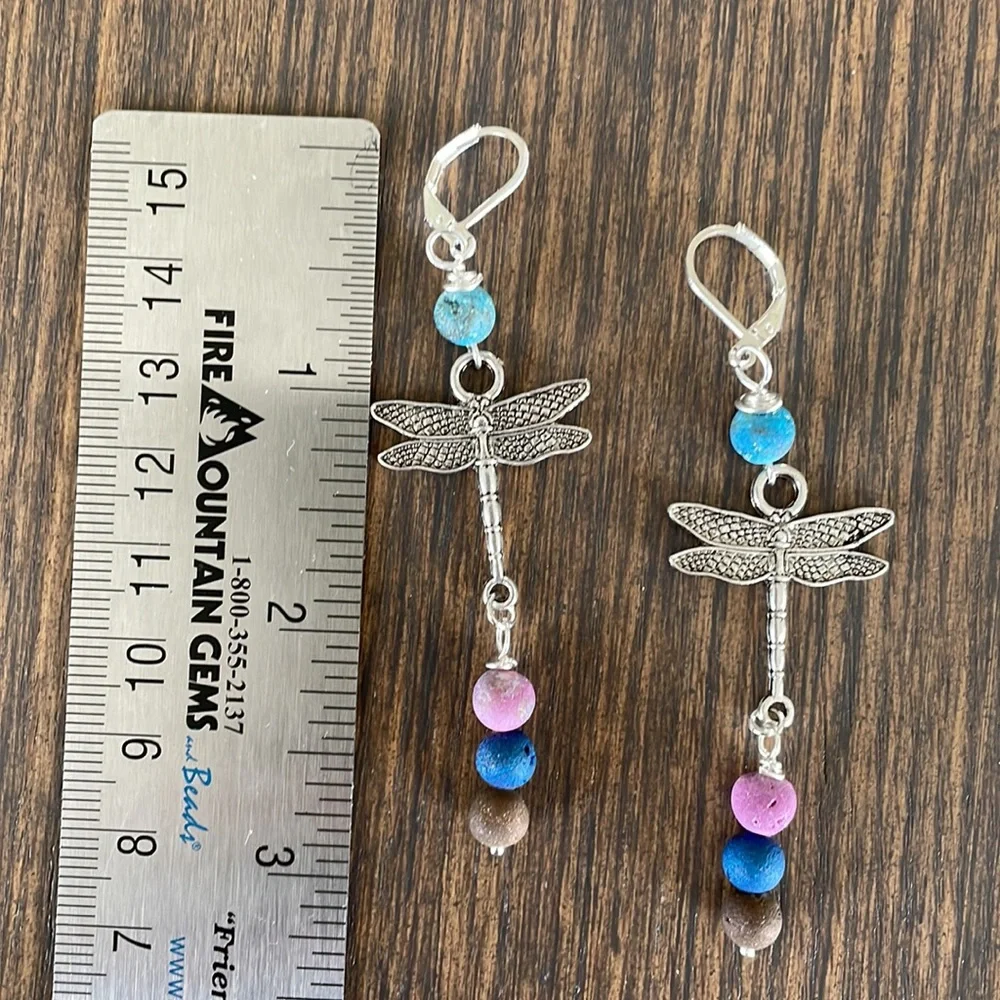 Hand Crafted dangling dragonfly